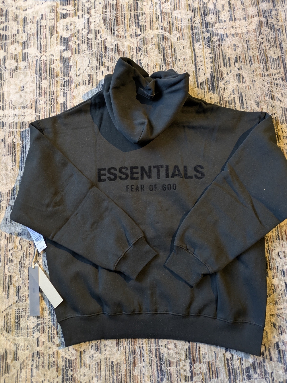 Fear of God ESSENTIALS Hoodie in Olive - Picture 6 of 6